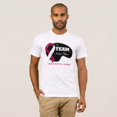 Persoonlijke teamnaam - Bloedkanker T-shirt (Voorkant volledig)