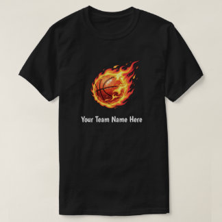 Persoonlijke Teamnaam Hier Kinderen Basketbalspele T-shirt
