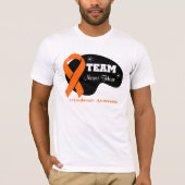 Persoonlijke teamnaam - Leukemie T-shirt (Voorkant)