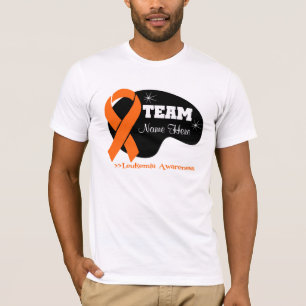Persoonlijke teamnaam - Leukemie T-shirt