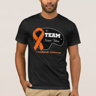 Persoonlijke teamnaam - Leukemie T-shirt