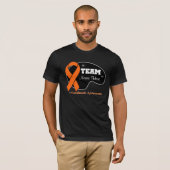 Persoonlijke teamnaam - Leukemie T-shirt (Voorkant volledig)