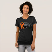 Persoonlijke teamnaam - Leukemie T-shirt (Voorkant volledig)
