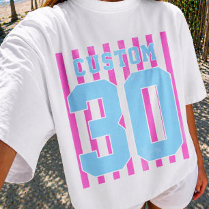 Persoonlijke Teamnaam Nummer Speldag T-shirt