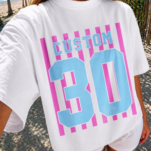 Persoonlijke Teamnaam Nummer Speldag T-shirt