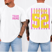 Persoonlijke Teamnaam Nummer Speldag T-Shirt