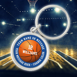 Persoonlijke Teamnaam Nummer Team Basketbal Sleutelhanger