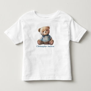 Persoonlijke Teddy Bear Baby Boy Cute Gift Kinder Shirts