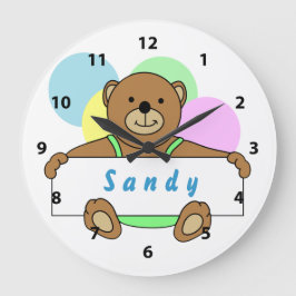 Persoonlijke Teddy Bear Clocks Grote Klok