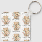 Persoonlijke Teddy Bear Love Baby Sleutelhanger (Achterkant)