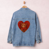 Persoonlijke teddybeer denimjas — Cute Custom Denim Jacket (Hangar)