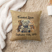 Persoonlijke Teddybeer Jongens Baby Nursery Kussen (Deken)