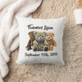 Persoonlijke Teddybeer Jongens Babykamer Kussen (Deken)