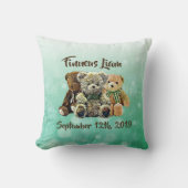 Persoonlijke Teddyspeelgoed Jongens Babykamer Kussen (Voorkant)