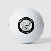 Persoonlijke tekening van Australian Shepherd-hond Golfballen (Voorkant)