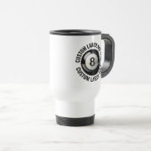 Persoonlijke tekst 425g Witte Douane 8 Bal Reisbeker (Voorkant rechts)