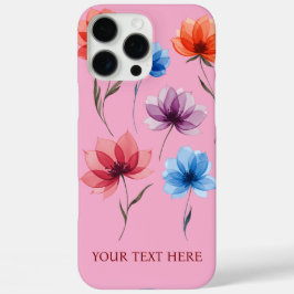 Persoonlijke tekst bloemstuk  iPhone 16 pro max hoesje