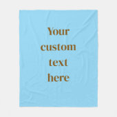 Persoonlijke Tekst Dekbed Gepersonaliseerde Naam B Fleece Deken (Voorkant)