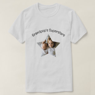 Persoonlijke tekst en foto op Superstars T-shirt v