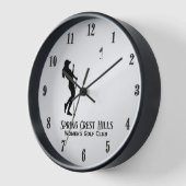 Persoonlijke tekst Golf twee lijnen voor vrouwen (Hoek)