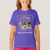 Persoonlijke tekst hondenpak club T-shirt (Voorkant)