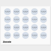 Persoonlijke Tekst Klassieke Ronde Sticker (Vel)