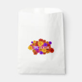 Persoonlijke tekst Kleurrijke meisjesachtige hippi Bedankzakje (Voorkant)