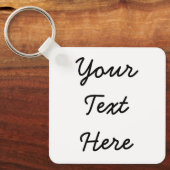 Persoonlijke tekst minimale zwarte script naam ont sleutelhanger (Voorkant)