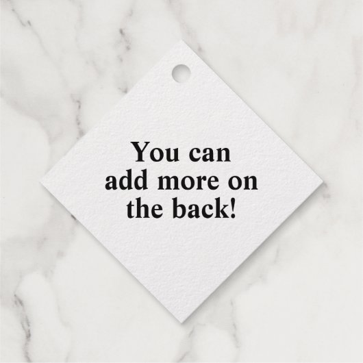 Persoonlijke tekst op gouden folie label (Achterkant)