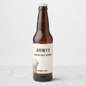 Persoonlijke tekst vrijgezellenfeest weekend bier etiket (Voorkant)
