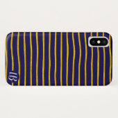 Persoonlijke telefoonhoes met gouden folie strepen Case-Mate iPhone case (Achterkant (horizontaal))