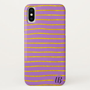 Persoonlijke telefoonhoes met gouden folie strepen Case-Mate iPhone case