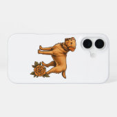 Persoonlijke telefoonhoes met hondenras voor iPhon iPhone 16 Hoesje (Achterkant horizontaal)