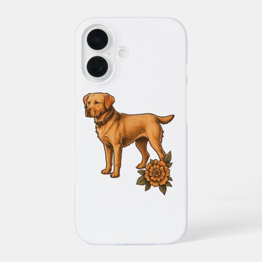 Persoonlijke telefoonhoes met hondenras voor iPhon iPhone 16 Hoesje (Achterkant)