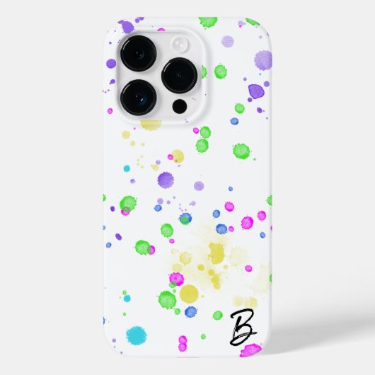 Persoonlijke telefoonhoes met inktspatten Case-Mate iPhone case (Achterkant)