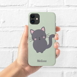 Persoonlijke telefoonhoes Slaapgrijze Katten Salie Case-Mate iPhone Case