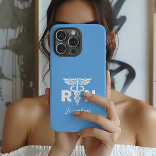 Persoonlijke telefoonhoes voor verpleegsters, gesc iPhone 15 pro case