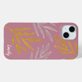 Persoonlijke telefoonhoesje met bladgoud en -zilve Case-Mate iPhone case (Achterkant (horizontaal))
