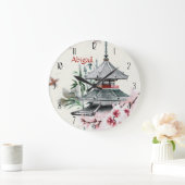 Persoonlijke tempel, Bamboe, Cherry Blossom Japan Grote Klok (Huis)