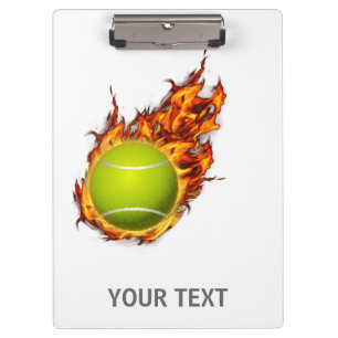 Persoonlijke tennis-bal op brandtennisthema Gift Klembord