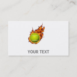 Persoonlijke tennis-bal op brandtennisthema Gift Visitekaartje