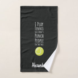 Persoonlijke tennis handdoeken grappige spelers ca