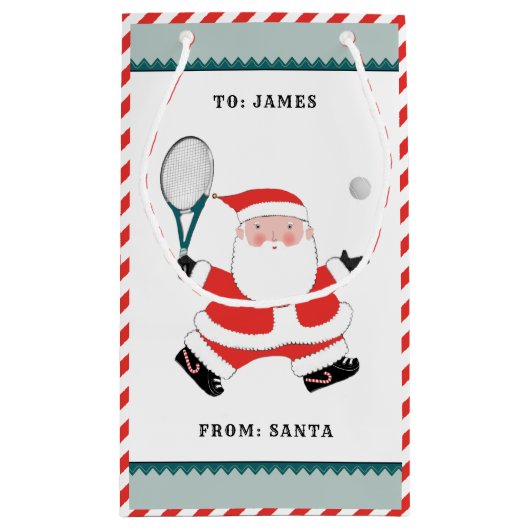 Persoonlijke Tennis Holiday Klein Cadeauzakje (Achterkant)