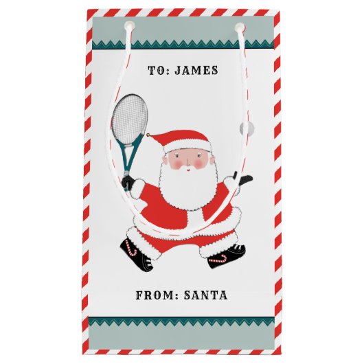 Persoonlijke Tennis Holiday Klein Cadeauzakje (Voorkant)