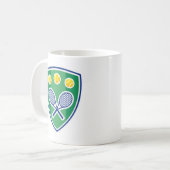 Persoonlijke tennis koffiemok (Voorkant links)