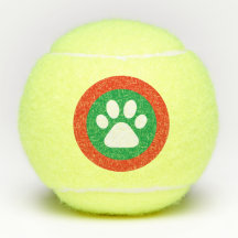 Persoonlijke tennisbal voor hond