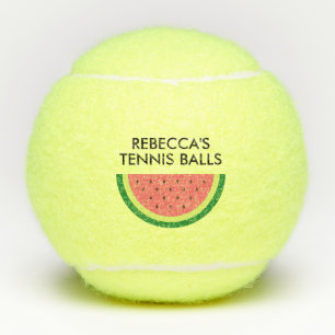 Persoonlijke tennisballen met schattige meloen log