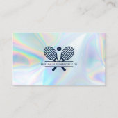 Persoonlijke tenniscoach holografisch visitekaartje (Voorkant)