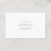 Persoonlijke tenniscoach minimalistische trainer visitekaartje (Achterkant)