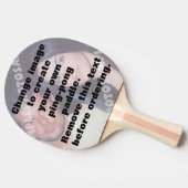 Persoonlijke tennisracket met fototafels tafeltennisbatje (Zijkant)